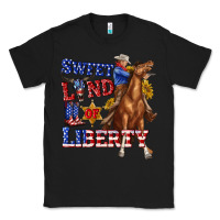 Black western sweet land of liberty 4th july billie wilder Classic Tee - texasbilliewilder