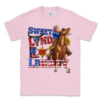 Bubblegum Pink western sweet land of liberty 4th july billie wilder Classic Tee - texasbilliewilder