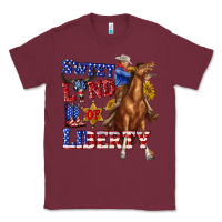 Burgundy western sweet land of liberty 4th july billie wilder Classic Tee - texasbilliewilder