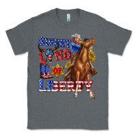 Charcoal Heather western sweet land of liberty 4th july billie wilder Classic Tee - texasbilliewilder