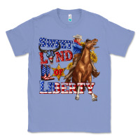 Colony Blue western sweet land of liberty 4th july billie wilder Classic Tee - texasbilliewilder