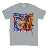Heather Grey western sweet land of liberty 4th july billie wilder Classic Tee - texasbilliewilder