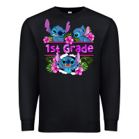 Black preview flower stitch 1st grade Premium Sweatshirt - AdoDesignShop