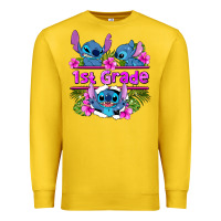 Lemon preview flower stitch 1st grade Premium Sweatshirt - AdoDesignShop