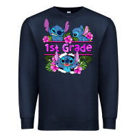Navy preview flower stitch 1st grade Premium Sweatshirt - AdoDesignShop