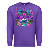 Purple preview flower stitch 1st grade Premium Sweatshirt - AdoDesignShop