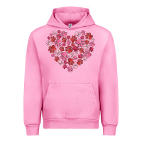 Fuchsia Pink dog valentine Urban Hoodie - MaliasSmallBusiness