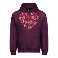 Mauve Wine dog valentine Urban Hoodie - MaliasSmallBusiness