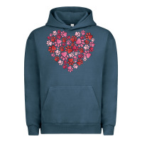 Pigment Midnight Navy dog valentine Urban Hoodie - MaliasSmallBusiness