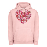 Pigment Salmon dog valentine Urban Hoodie - MaliasSmallBusiness