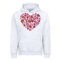 White dog valentine Urban Hoodie - MaliasSmallBusiness