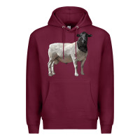 Burgundy dorper sheep Premium Hoodie - LillyAllenDesigns
