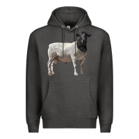 Charcoal Heather dorper sheep Premium Hoodie - LillyAllenDesigns