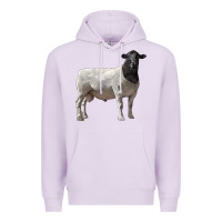 Lilac dorper sheep Premium Hoodie - LillyAllenDesigns