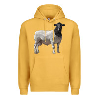 Mustard dorper sheep Premium Hoodie - LillyAllenDesigns