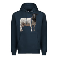 Navy dorper sheep Premium Hoodie - LillyAllenDesigns