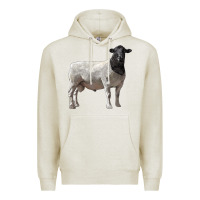 Oatmeal Heather dorper sheep Premium Hoodie - LillyAllenDesigns