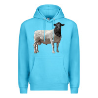 Ocean Blue dorper sheep Premium Hoodie - LillyAllenDesigns