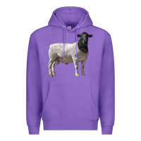 Purple dorper sheep Premium Hoodie - LillyAllenDesigns