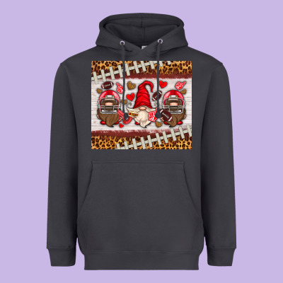American Football Gnome Heavyweight Hoodie Designed By Hra Design Shop