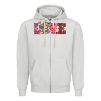 Dove Grey love cupid Zipper Hoodie - RanaPortraitStore