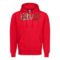Red love cupid Zipper Hoodie - RanaPortraitStore