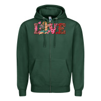 Sports Green love cupid Zipper Hoodie - RanaPortraitStore