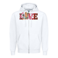 White love cupid Zipper Hoodie - RanaPortraitStore
