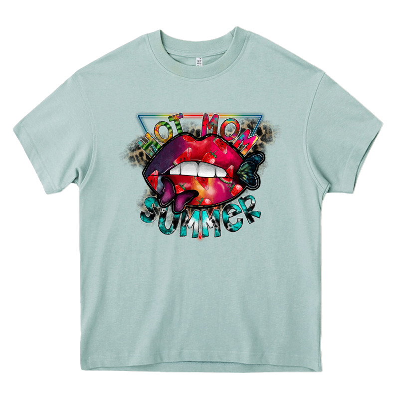 Hot Mom Summer Heavy Core Tee by CowhideDigitalArt | Teevron