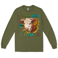 Army Green im head heffa just ask me Long Sleeve Tee - texasbilliewilder