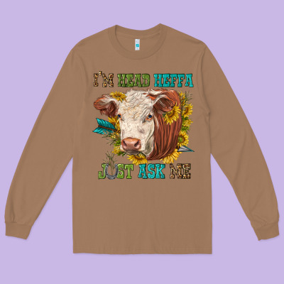 Im Head Heffa Just Ask Me Long Sleeve Tee Designed By Texasbilliewilder