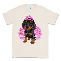 Natural balerina dachshund with tutu Classic Tee - RanaPortraitStore