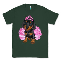 Sports Green balerina dachshund with tutu Classic Tee - RanaPortraitStore