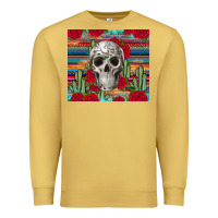 Antique Gold skull cactus Premium Sweatshirt - JahusDesignShop