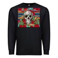 Black skull cactus Premium Sweatshirt - JahusDesignShop