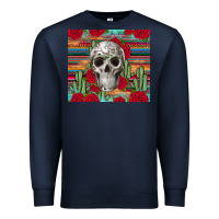 Navy skull cactus Premium Sweatshirt - JahusDesignShop