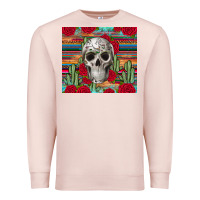 Pale Pink skull cactus Premium Sweatshirt - JahusDesignShop