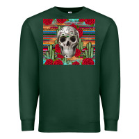 Sports Green skull cactus Premium Sweatshirt - JahusDesignShop