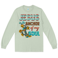 Matcha jesus is the anchor of my soul Long Sleeve Tee - texasbilliewilder