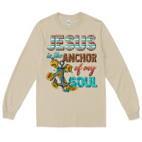 Mushroom jesus is the anchor of my soul Long Sleeve Tee - texasbilliewilder