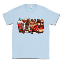 Dusty Blue hot chocolate coffee cups Classic Tee - Zillion Design Studio