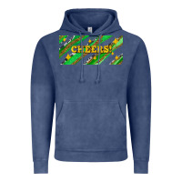 Vintage Denim leopar and cowhide with cheers Vintage Hoodie - AdoDesignShop