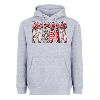 Heather Grey baseball  mama Heavyweight Hoodie - RacoonDesign