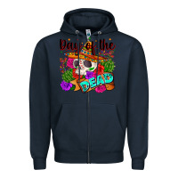 Navy mexican day of the dead Zipper Hoodie - Zillion Design Studio