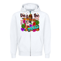 White mexican day of the dead Zipper Hoodie - Zillion Design Studio