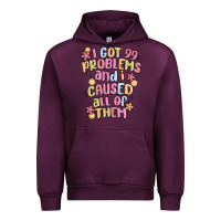 Mauve Wine i got 99 problems and i caused all of them Urban Hoodie - MaliasSmallBusiness