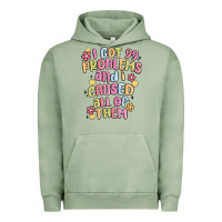 Pigment Oil Green i got 99 problems and i caused all of them Urban Hoodie - MaliasSmallBusiness