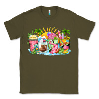 Army Green beach summer coffee cups Classic Tee - Zillion Design Studio