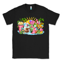 Black beach summer coffee cups Classic Tee - Zillion Design Studio