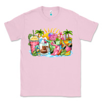 Bubblegum Pink beach summer coffee cups Classic Tee - Zillion Design Studio